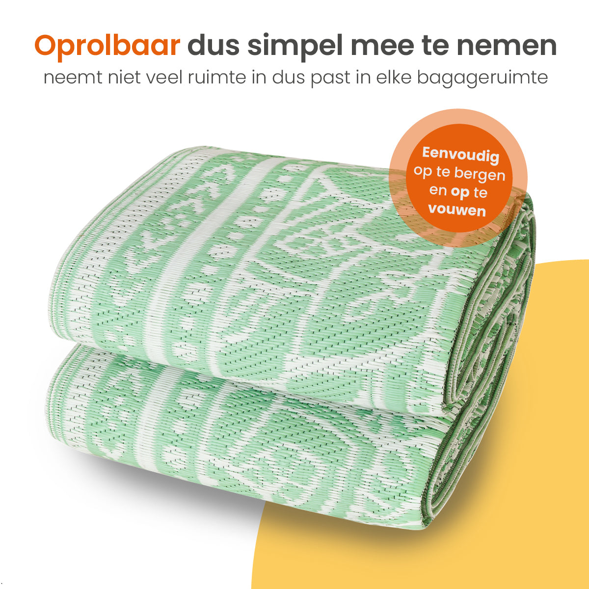 Goliving Buitenkleed Summer Flora - 183x290CM - Groen/Wit