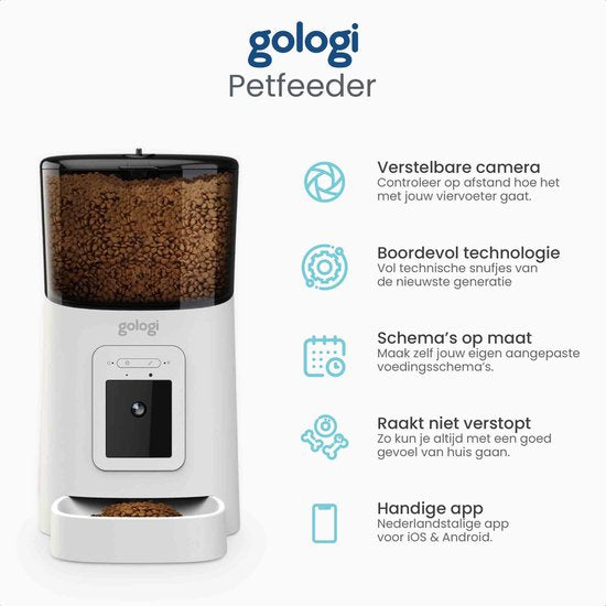 Gologi Automatische voerbak - Wit