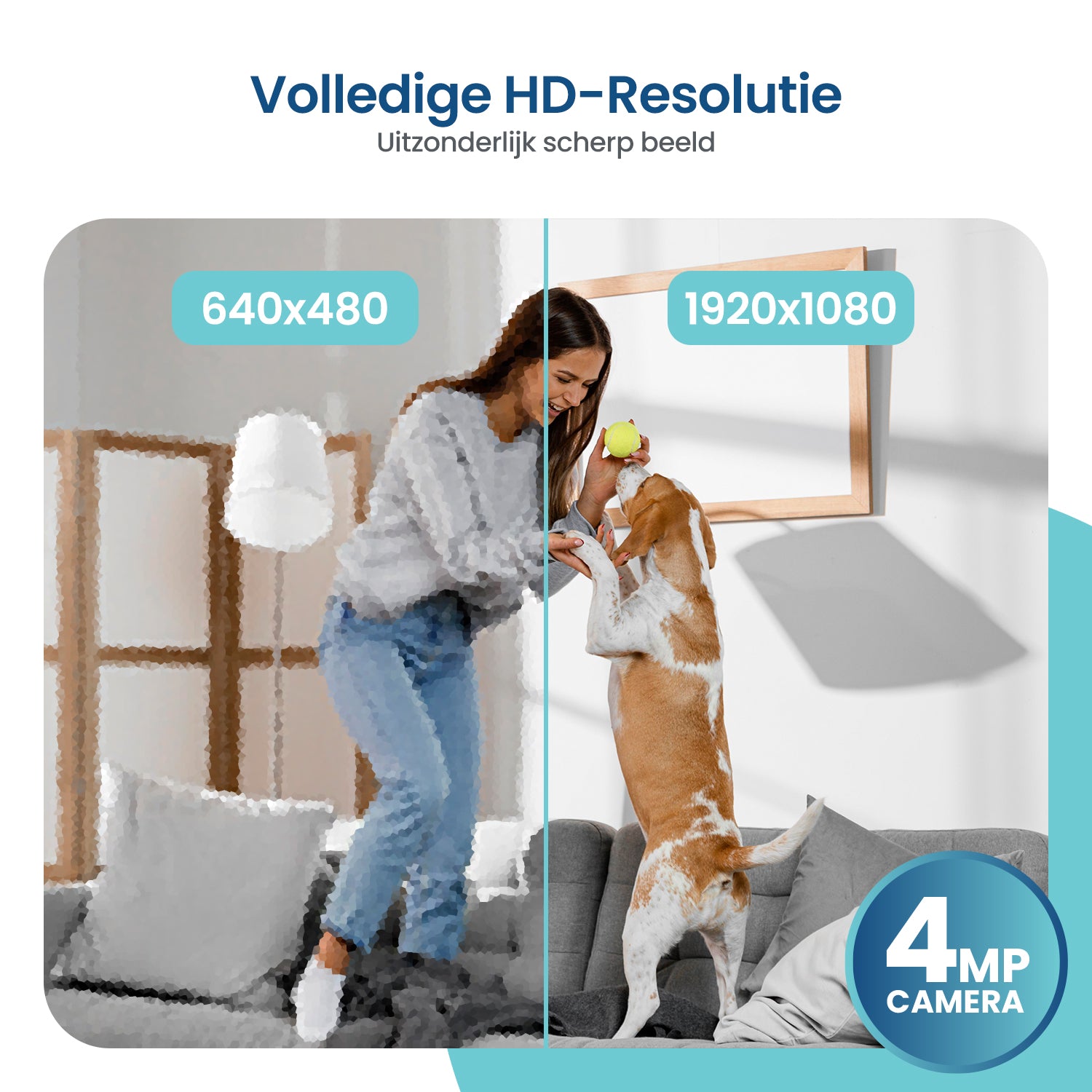 Gologi Huisdiercamera met App en wifi - Wit