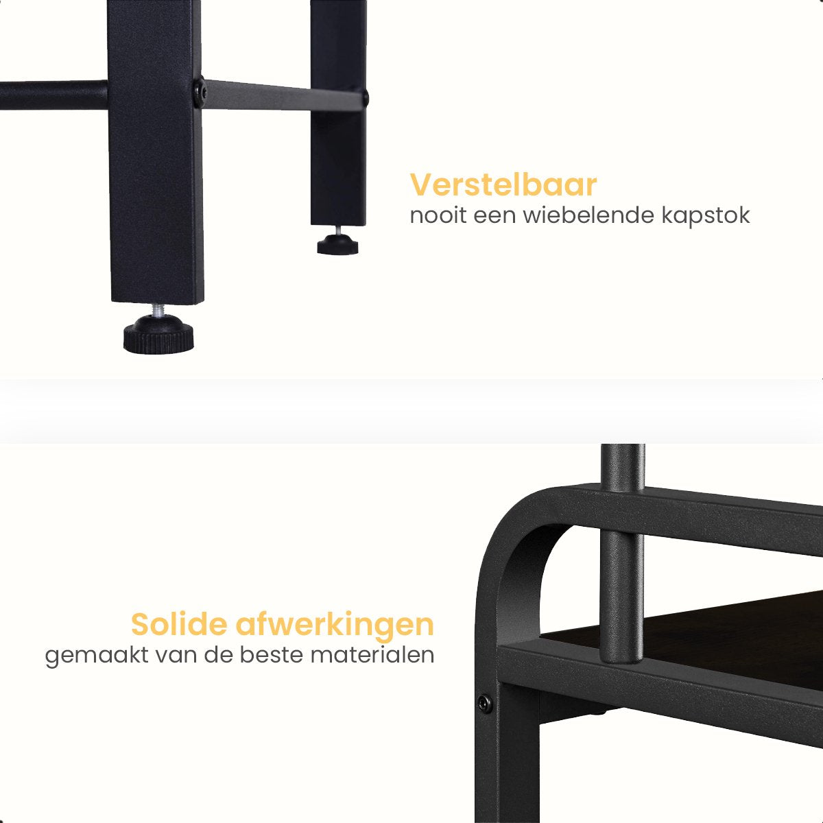 Goliving Kapstok - Zwart Hout