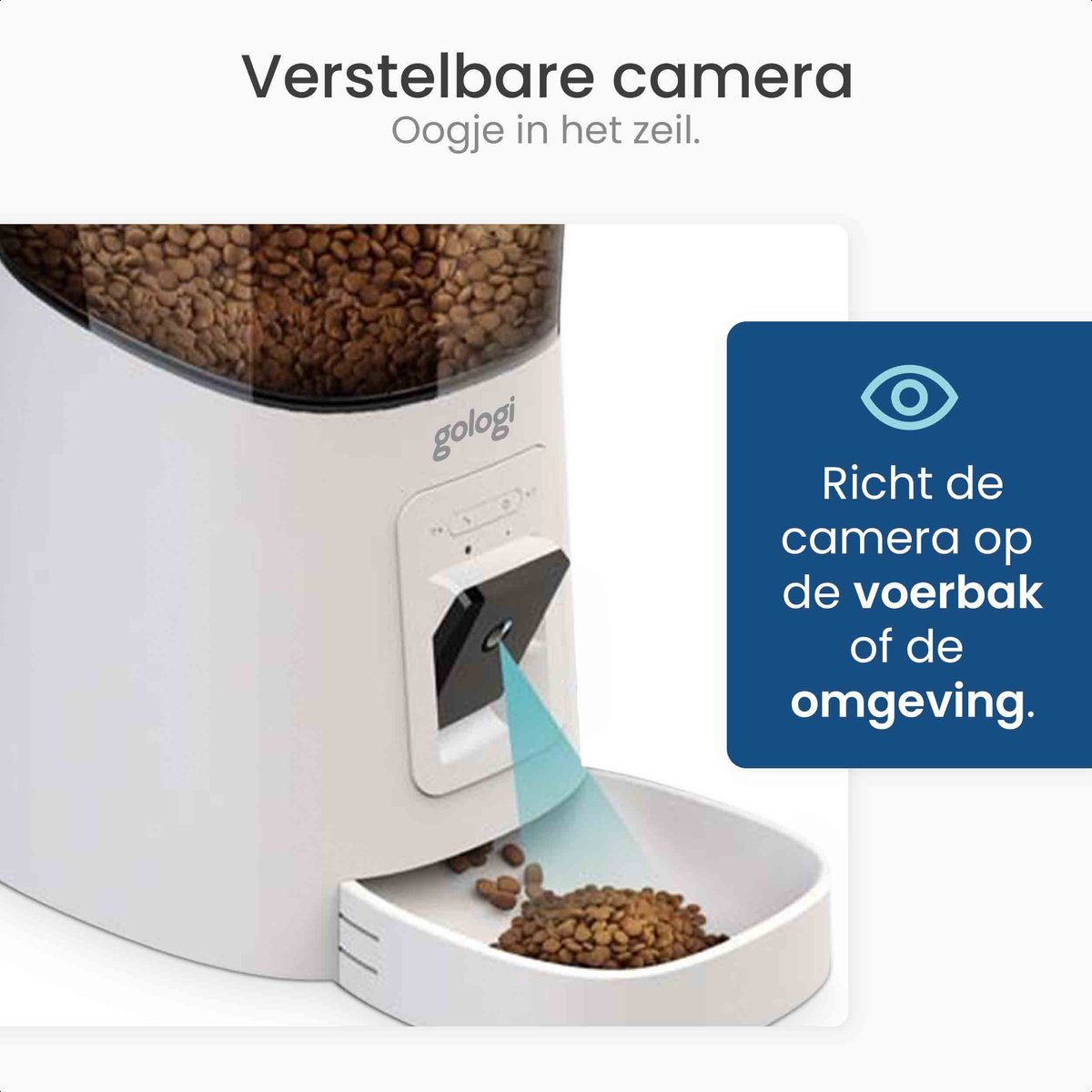 Gologi Automatische voerbak - Wit