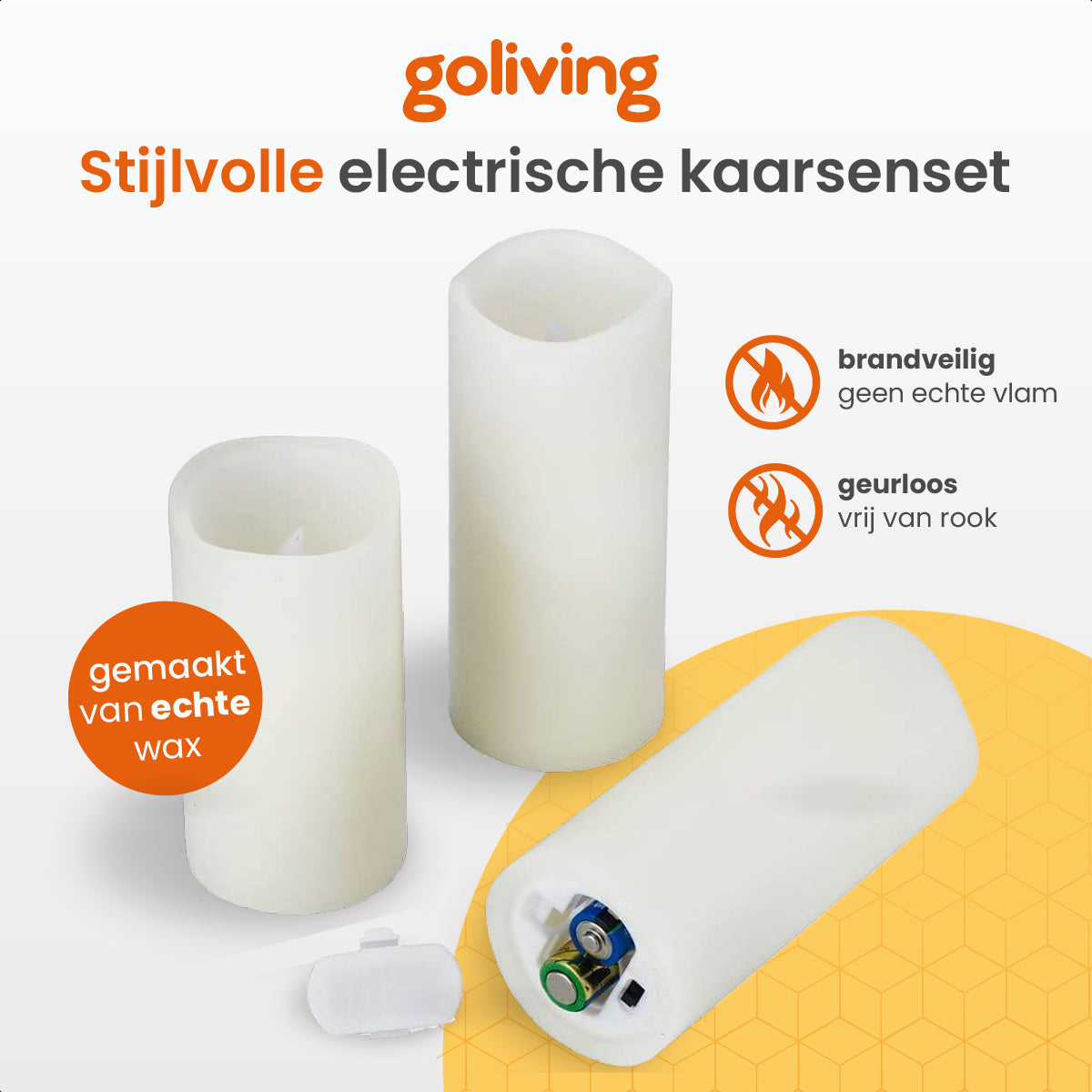 Goliving Led Kaarsen Met Afstandsbediening - Set van 9