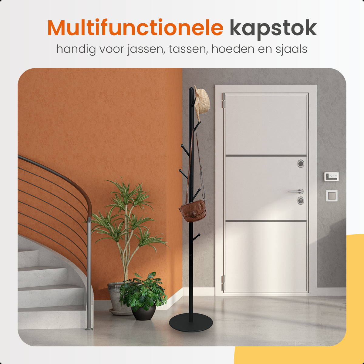 Goliving Kapstok Staand - 8 Haken - 175cm