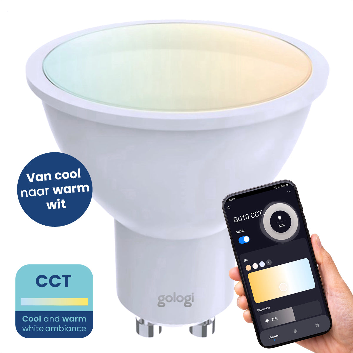 Gologi Slimme Spot - CCT GU10