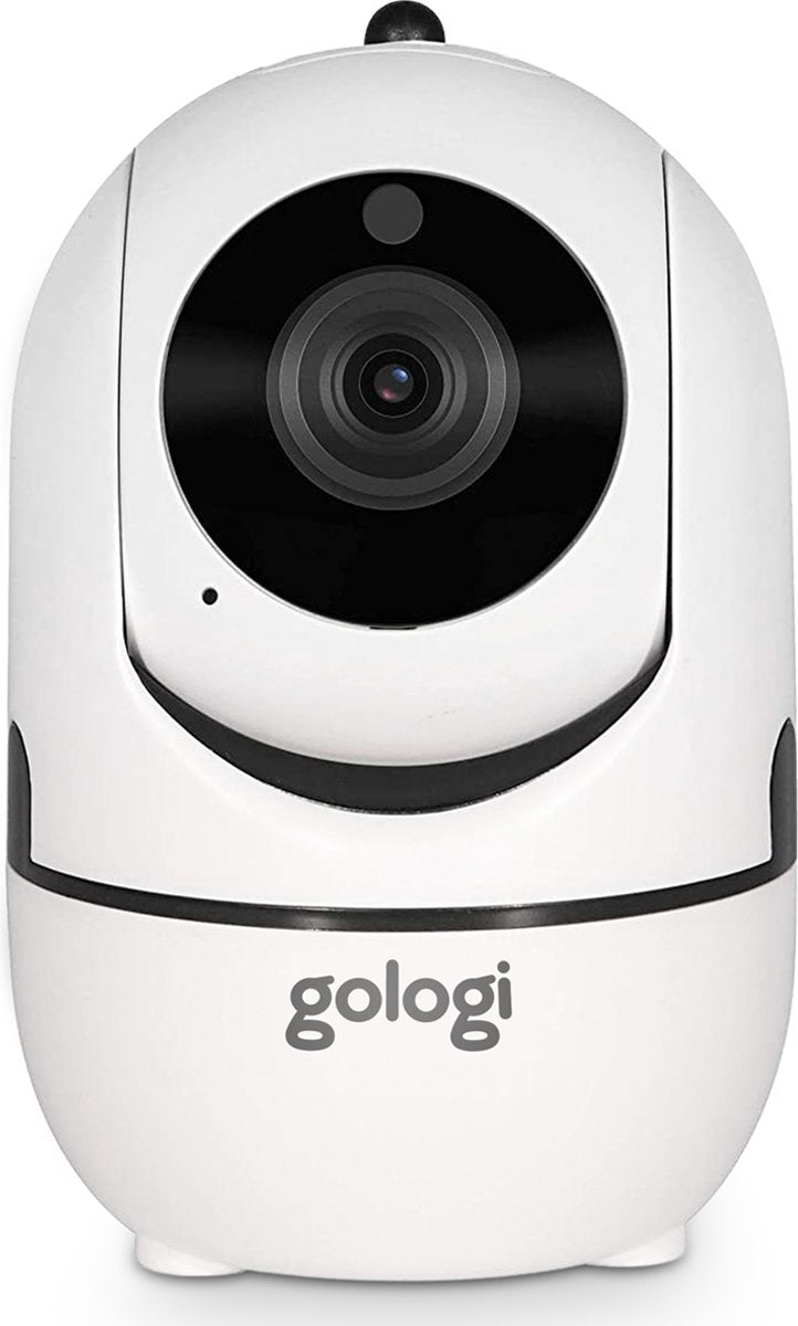 Gologi Huisdiercamera met App - Hondencamera - Pet camera - Beveiligingscamera - Security camera - Voor alle huisdieren - Met wifi - Wit