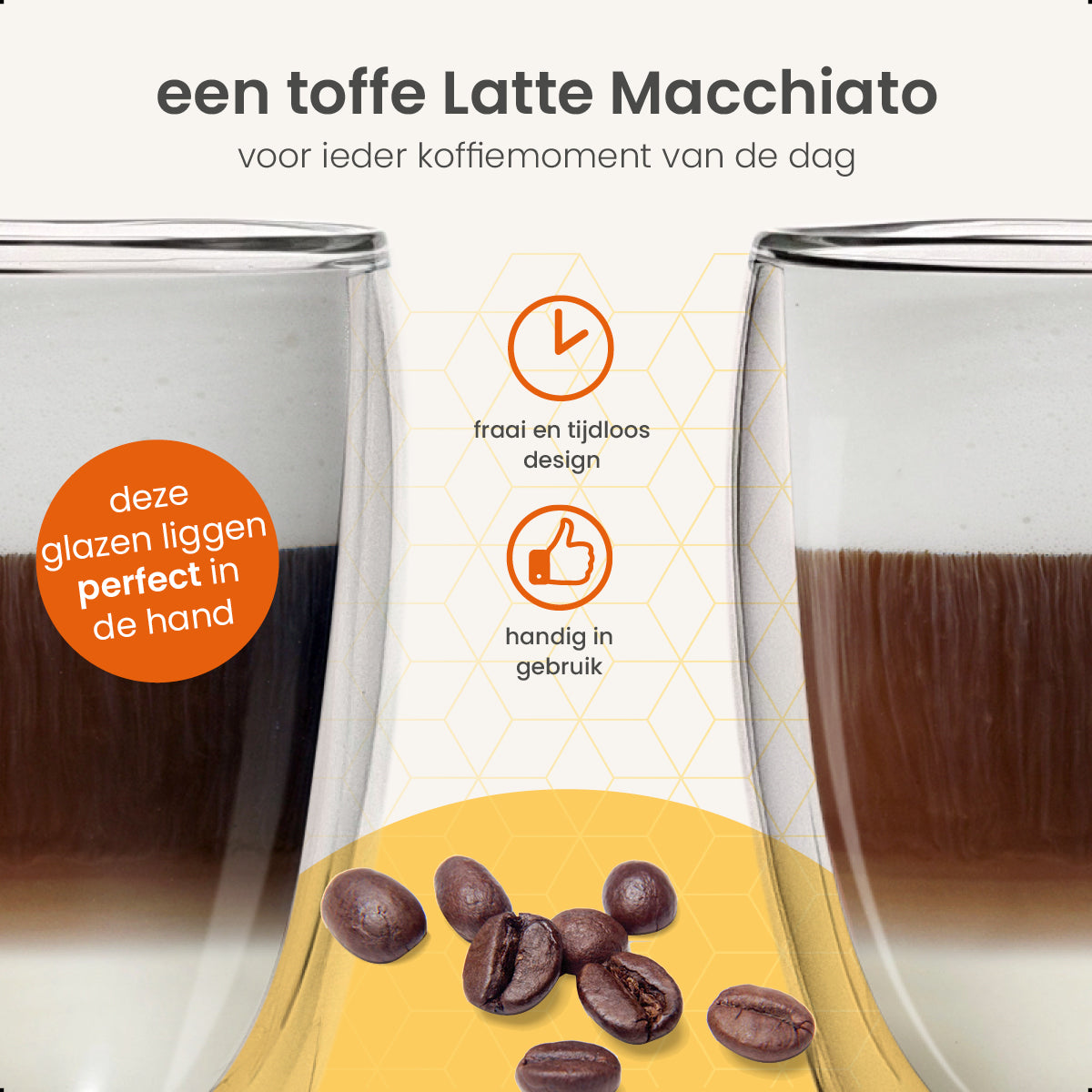 Goliving Dubbelwandige Koffieglazen - koffiekopjes - Kopjes - Glazen - Theeglazen - Latte Macchiato - Cappuccino - Set Van 6