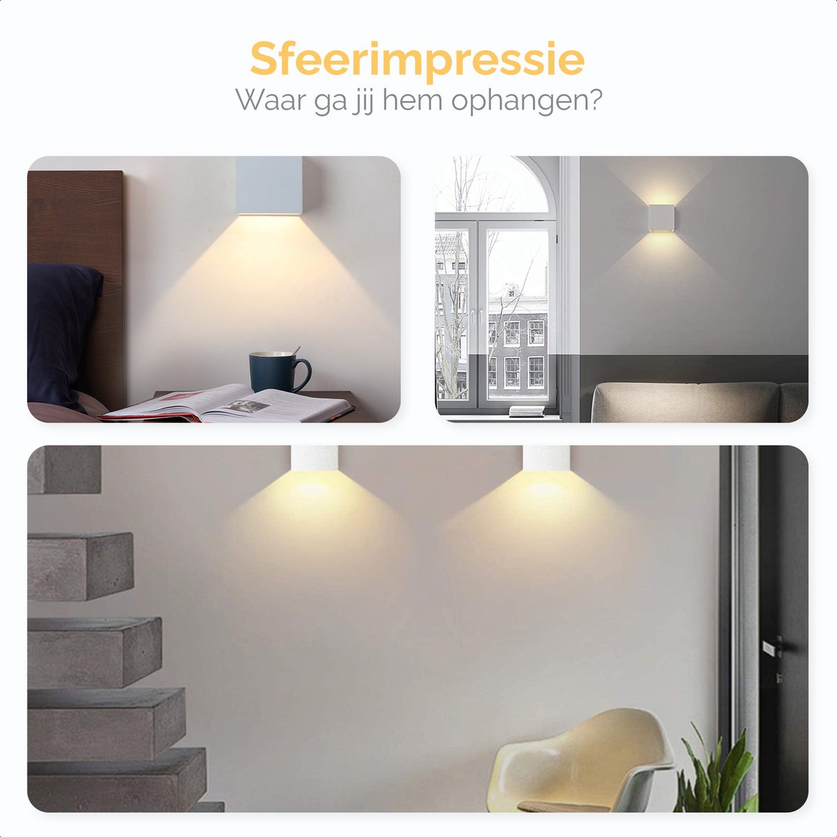 Goliving wandlamp - Wit