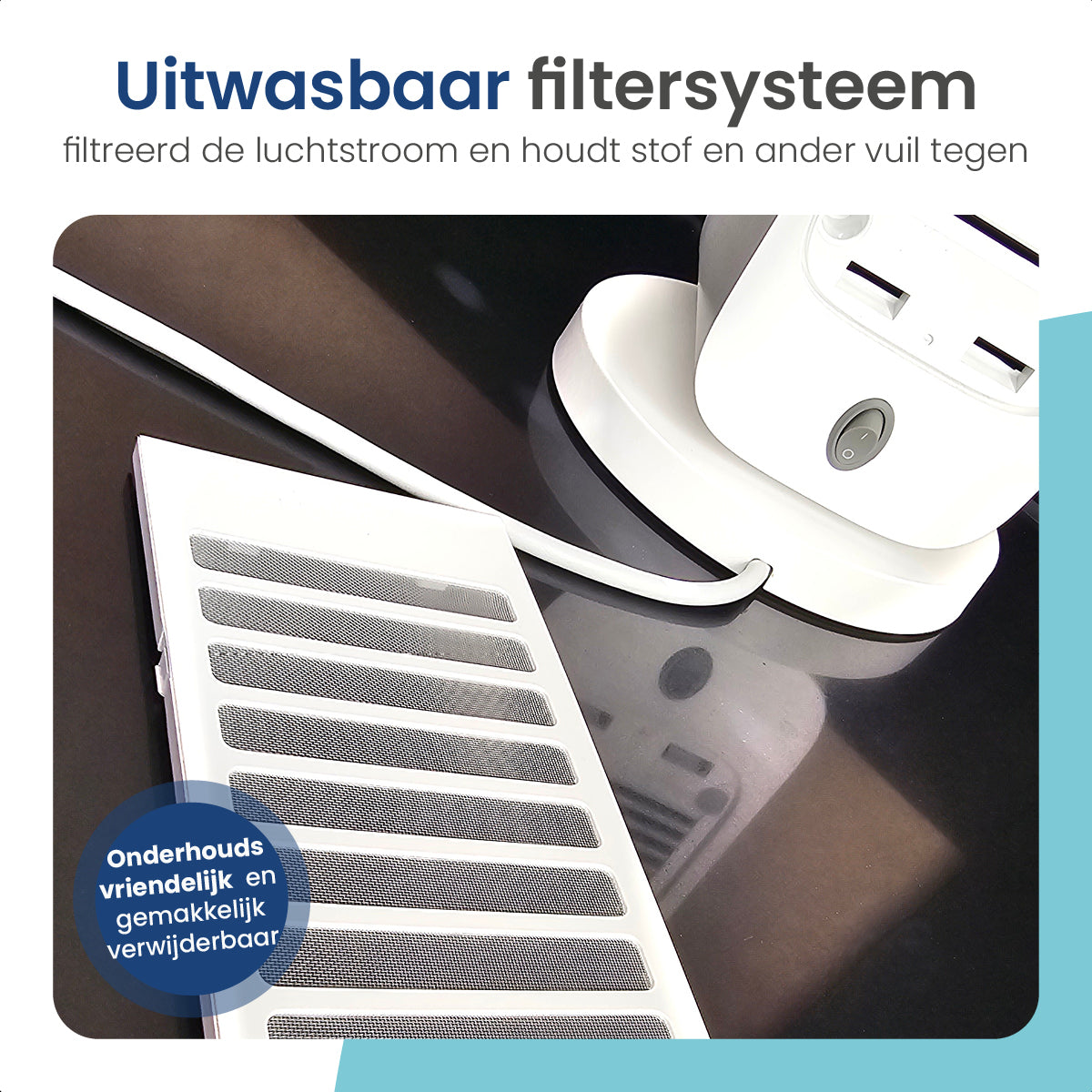 Gologi Ventilatorkachel met Thermostaat - Kachel Elektrisch - Verwarming - Heater - Met app en Touch Bediening - 1500W