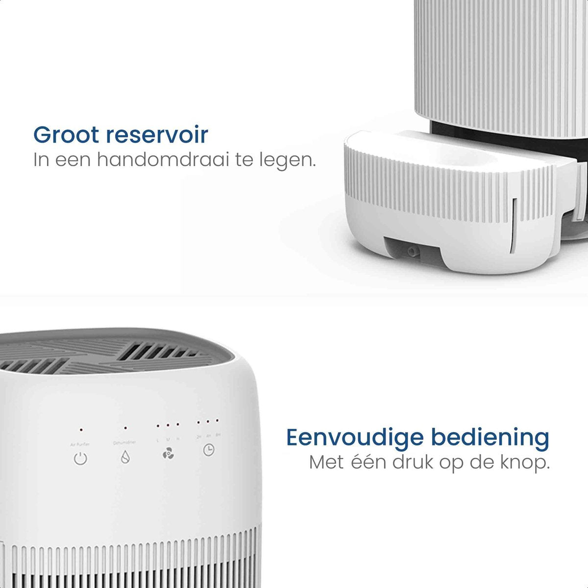 Gologi luchtontvochtiger en luchtreiniger - HEPA 13 Filter