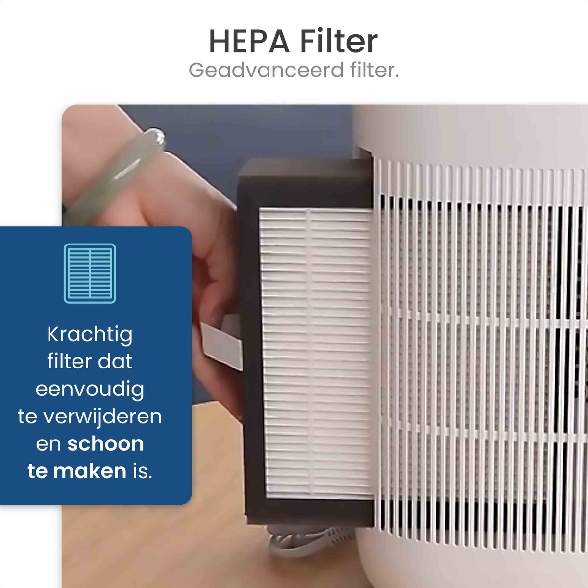 Gologi luchtontvochtiger en luchtreiniger - HEPA 13 Filter