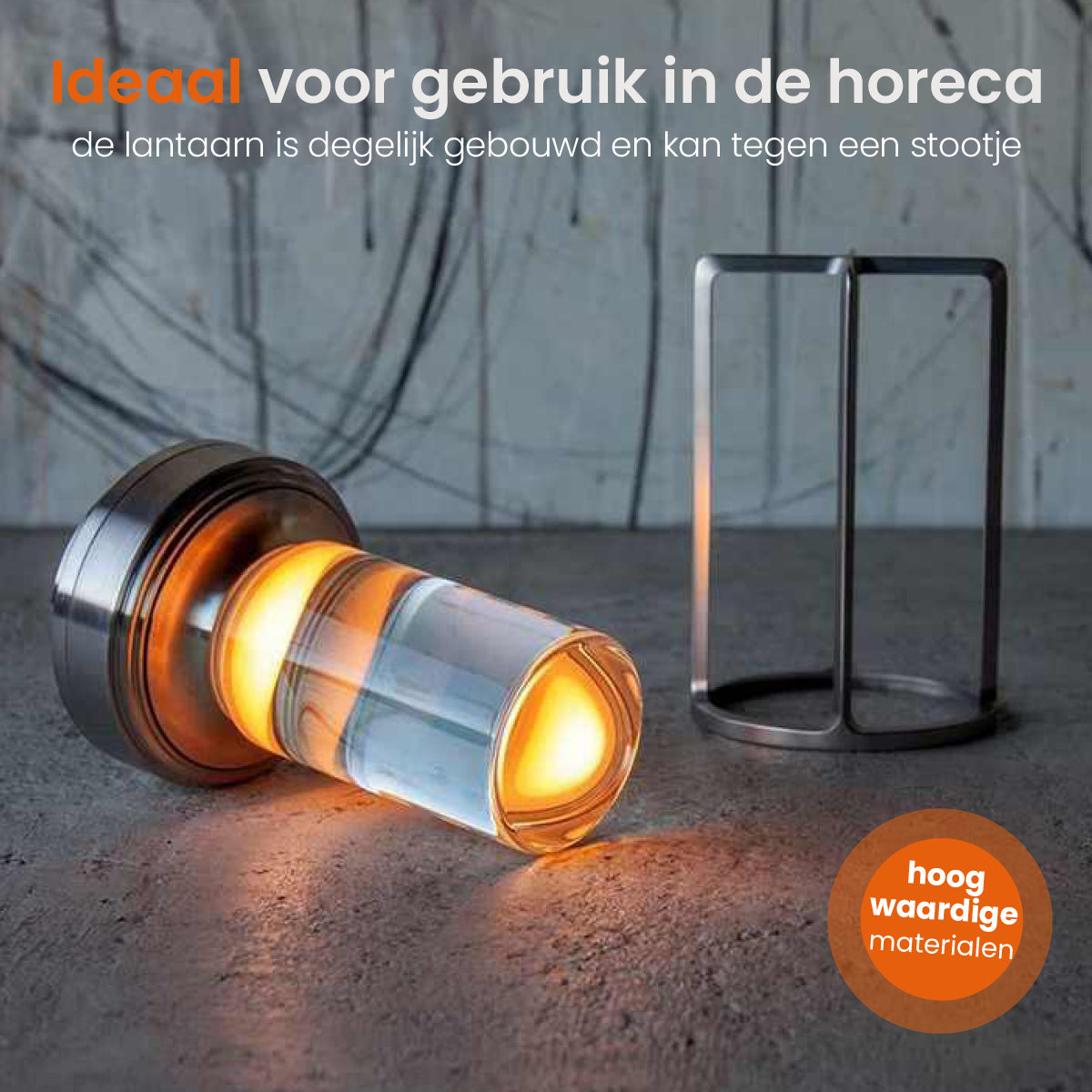 Goliving Lumina Tafellamp Oplaadbaar – Lantaarn – Draadloos en dimbaar – Moderne touch lamp – Nachtlamp Slaapkamer – 17.5 cm – Zwart