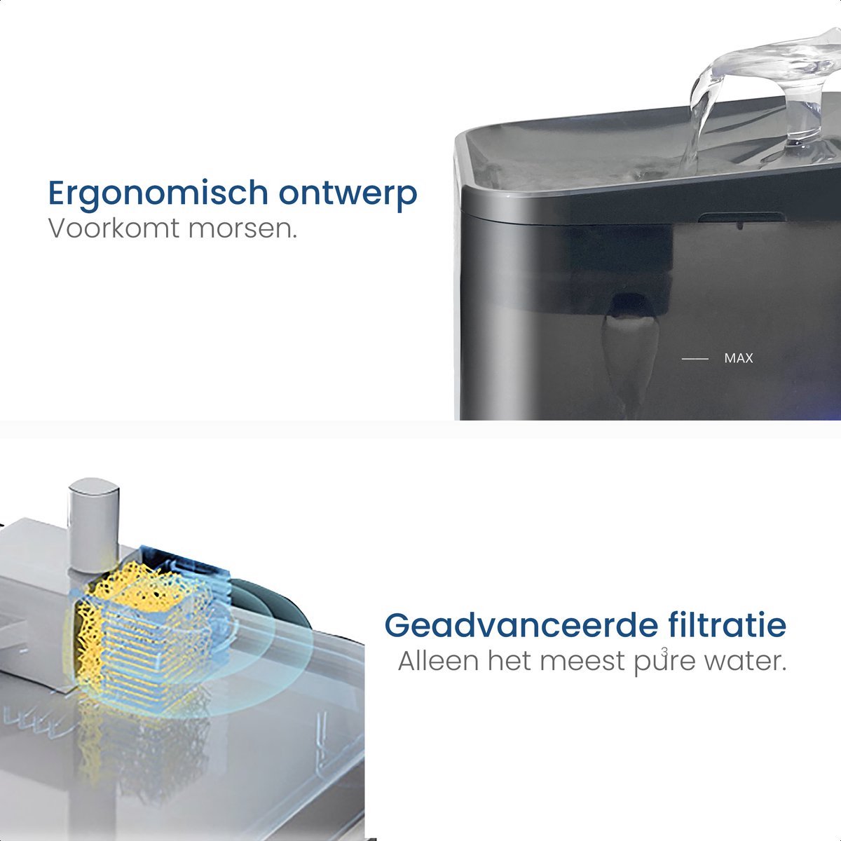 Filters geschikt voor Gologi drinkfontein - Filter Navulling - Smart Drinkfontein - 6 Stuks