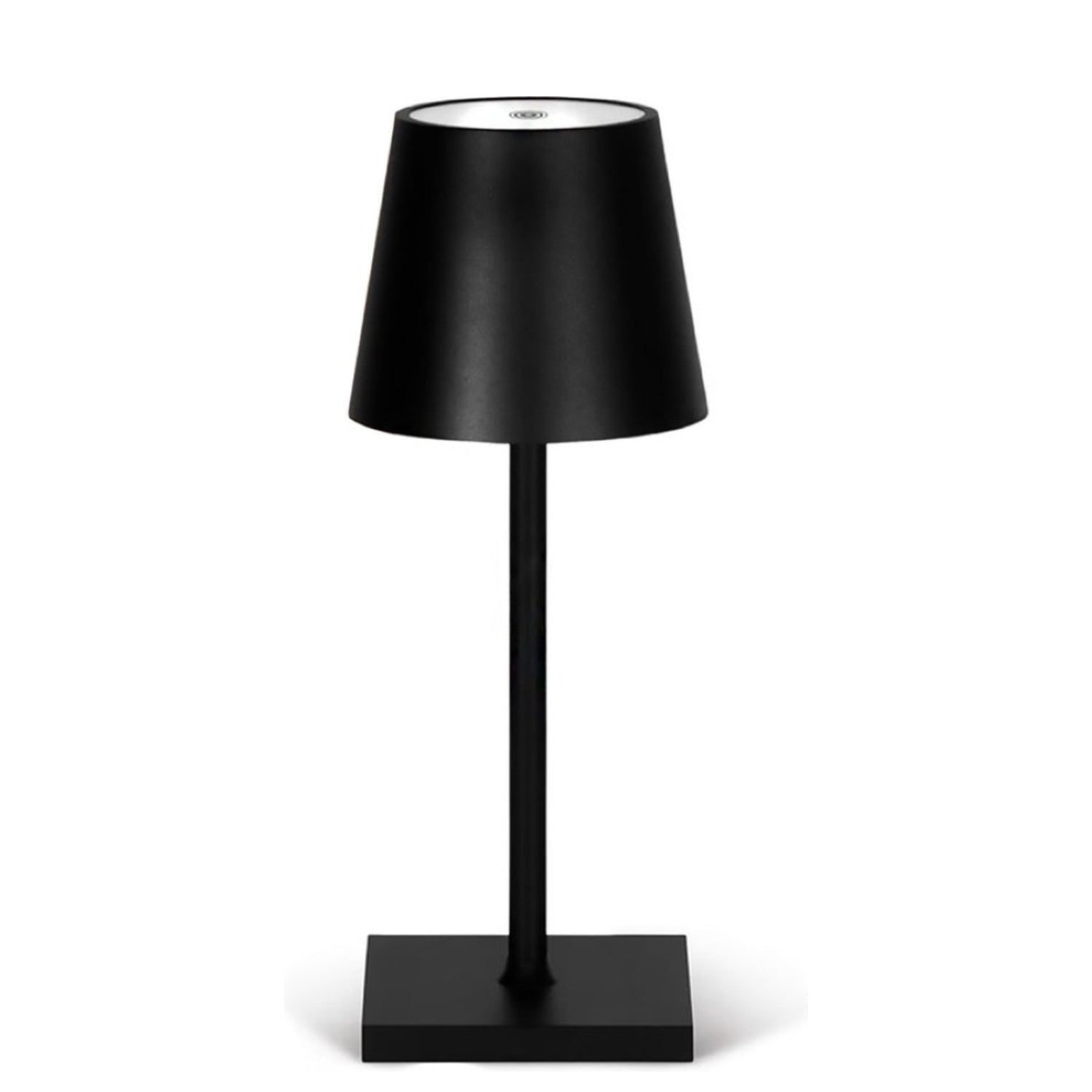 Goliving Essence Tafellamp Oplaadbaar – Draadloos en dimbaar – Moderne touch lamp – Nachtlamp Slaapkamer – 26 cm – Zwart
