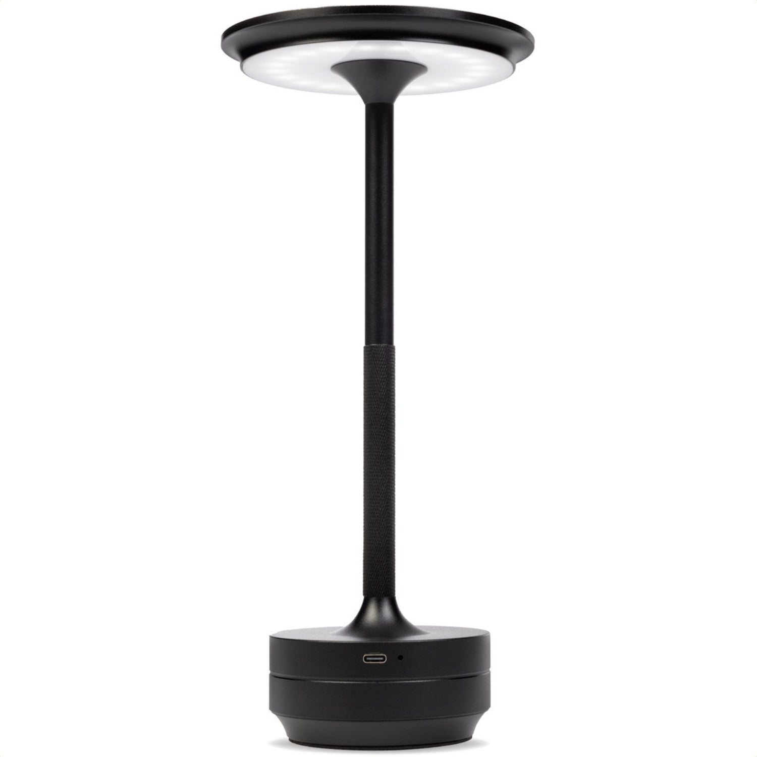 Goliving Horizon Tafellamp Op Accu - Oplaadbaar en Dimbaar - Spatwaterbestendig - Past in ieder interieur - Energiezuinig - Hoogte 27 cm - Zwart