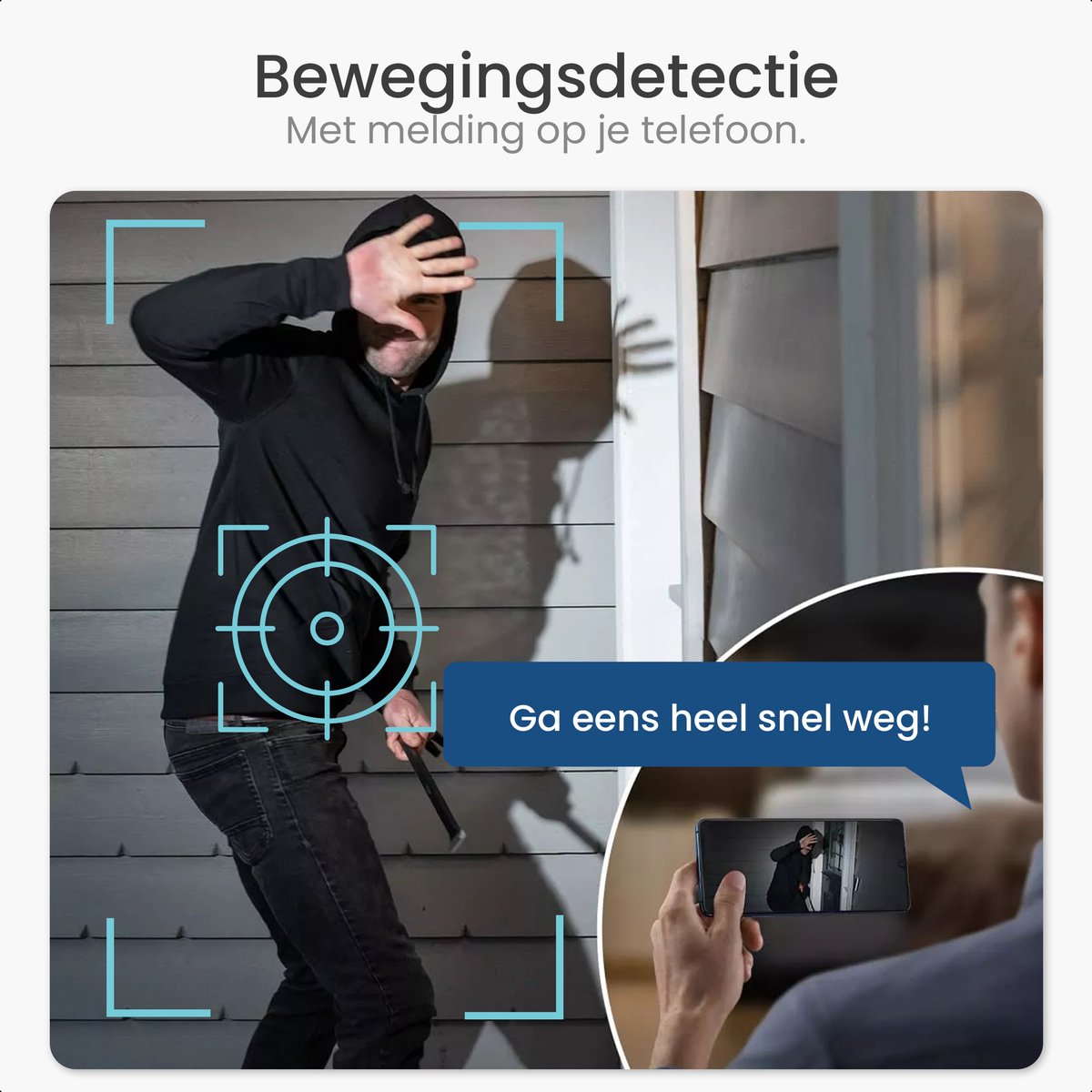 Gologi draadloze deurbel - HD Video Deurbel - Met Camera en WiFi - Inclusief Gong - Nederlandstalige app - Waterdicht - Zwart