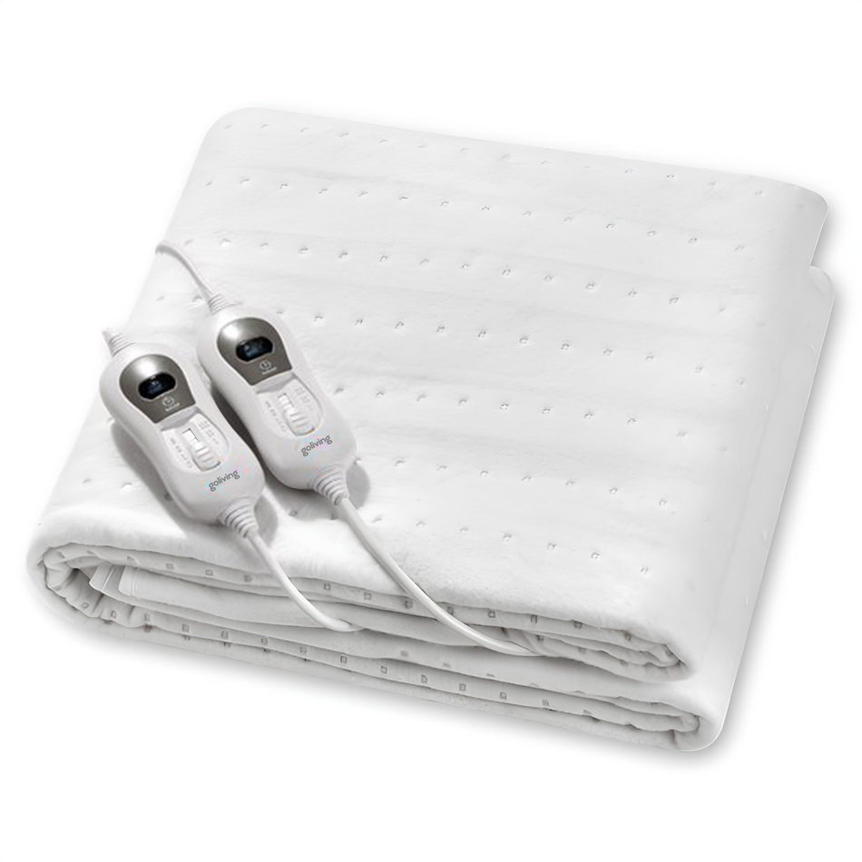Goliving Elektrische Onderdeken - 60 Watt - Wit - 160 x 140 cm