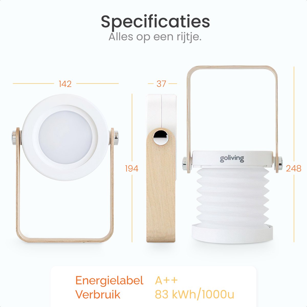 Goliving multifunctionele lamp