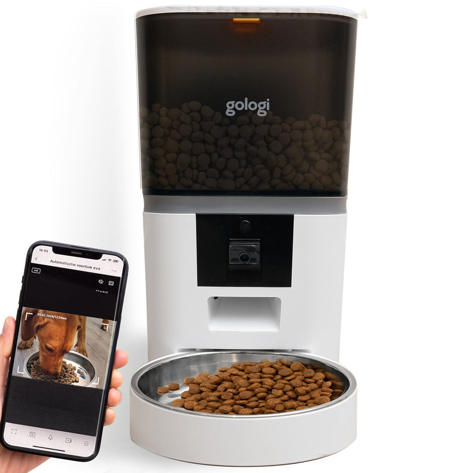 Gologi Automatische Voerbak Eva - Wit