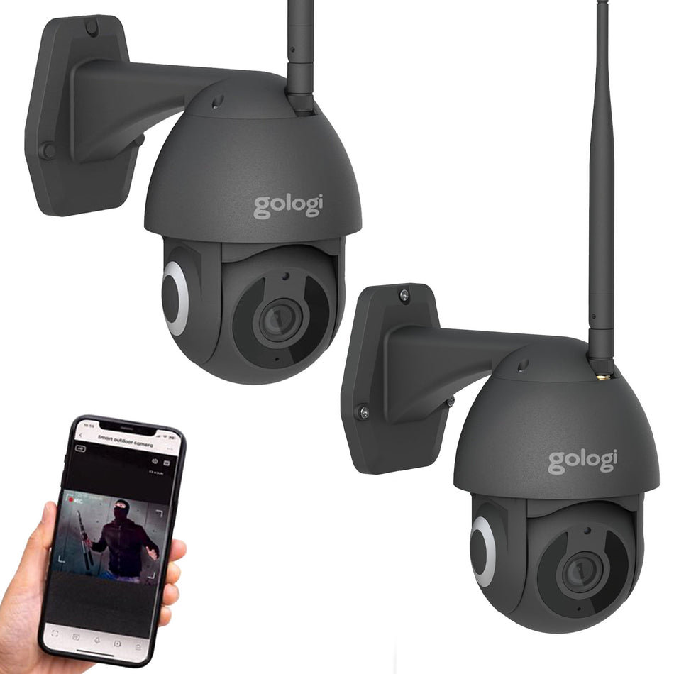 Gologi Superior Outdoorcamera - 3MP - Met wifi en app - Zwart