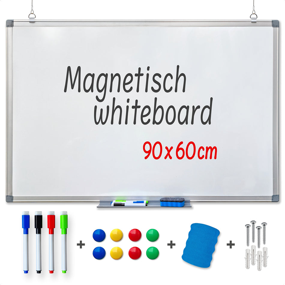 Goliving Whiteboard met Stiften - 60 x 90 cm