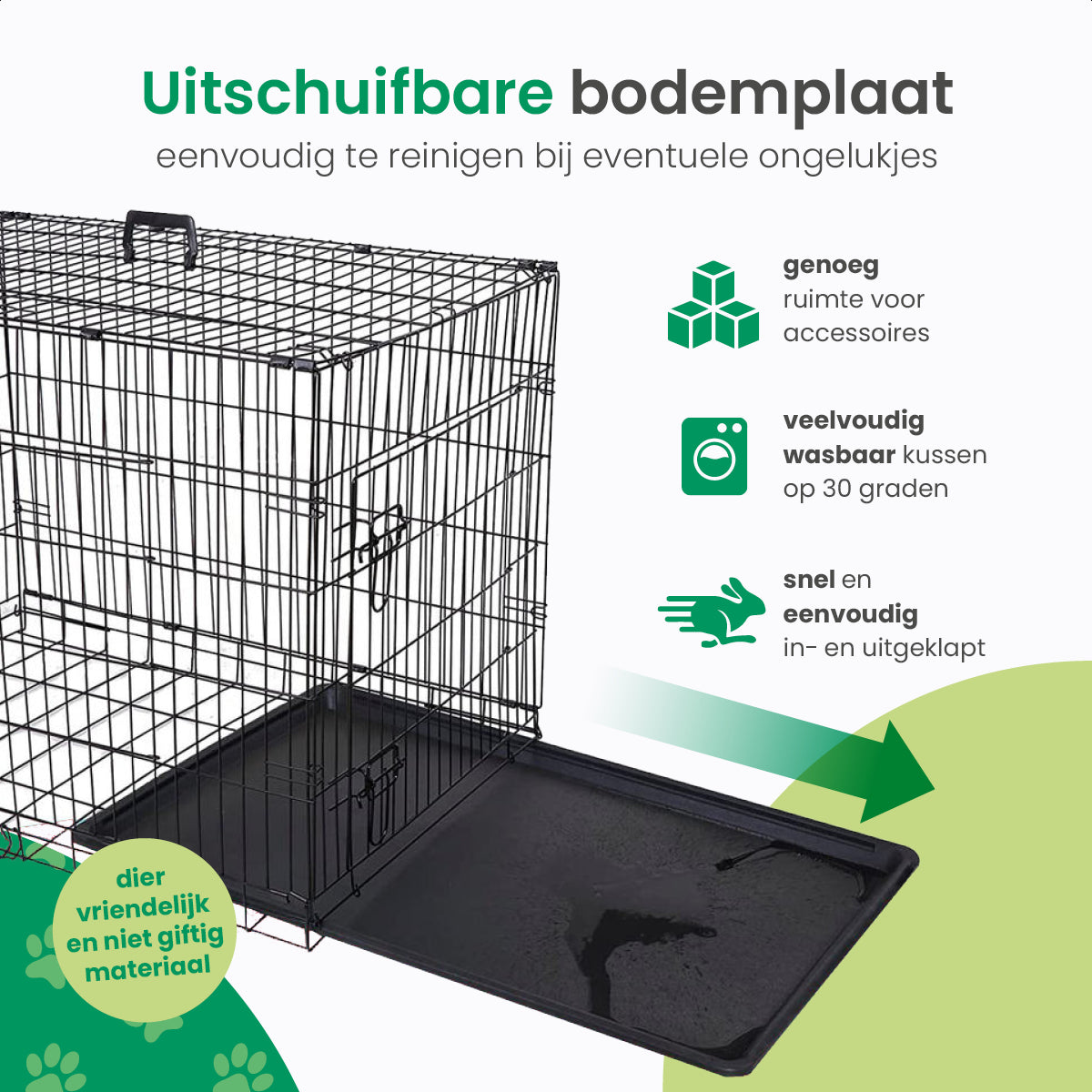 Gopets Hondenbench Opvouwbaar L - 91 x 57 x 64 cm