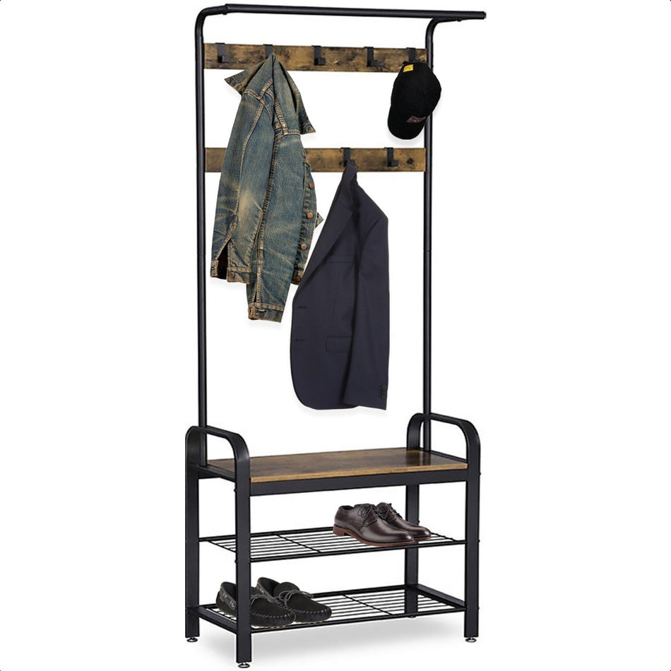 Goliving Kapstok - Bruin Hout