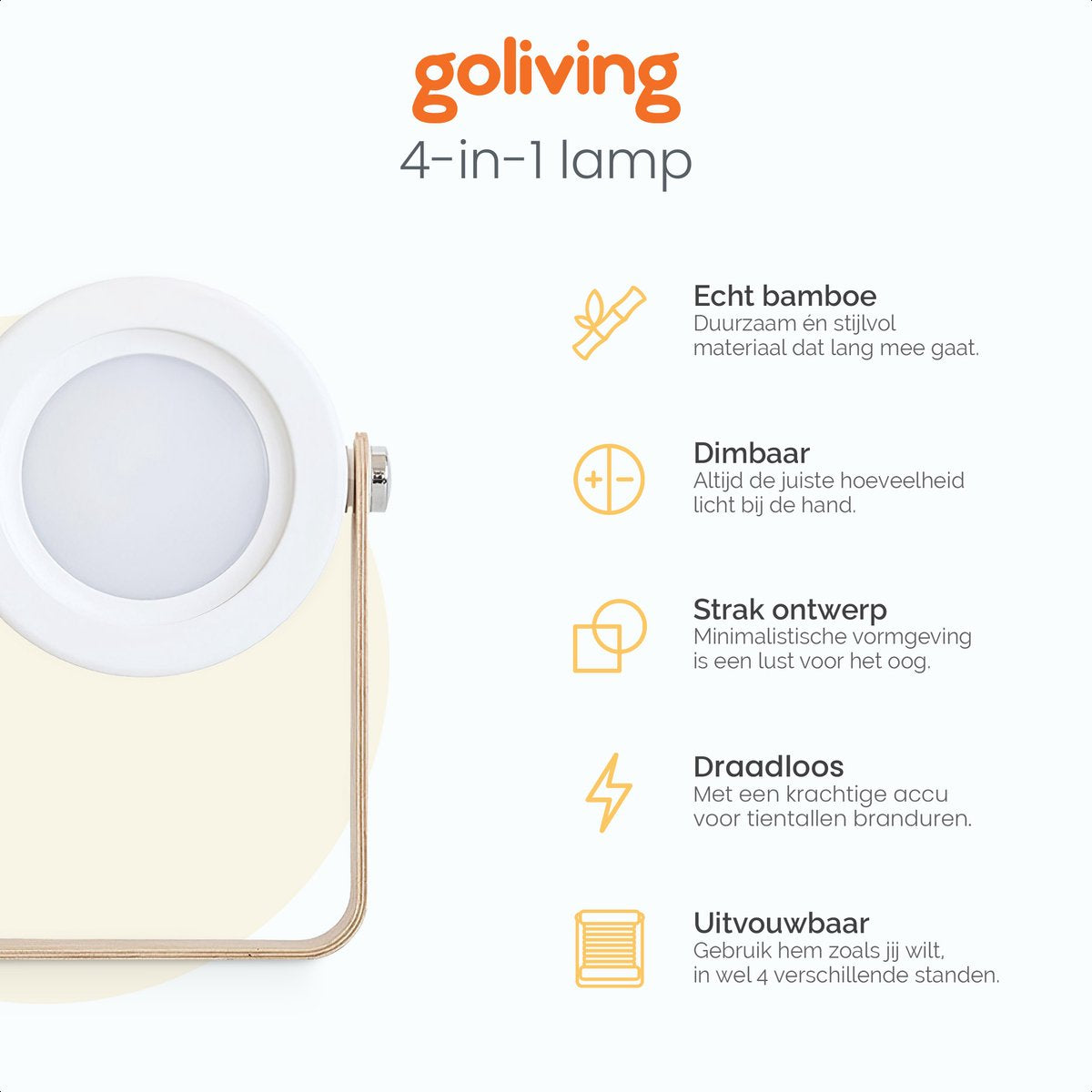 Goliving multifunctionele lamp