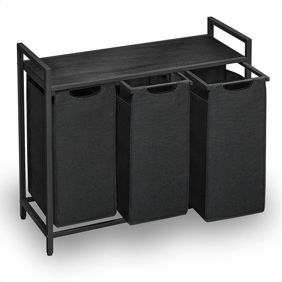 Goliving Wassorteerder - 3 x 38 Liter - Zwart