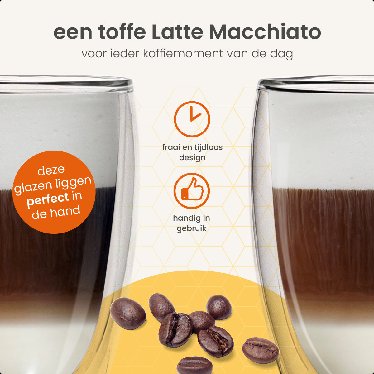 Goliving Dubbelwandige Koffieglazen - Set Van 6