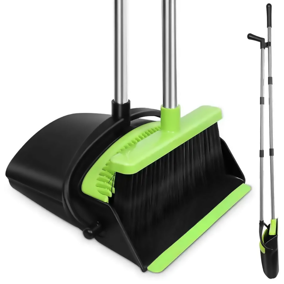 Goliving Stoffer en blik met steel - Verstelbaar 110-127cm