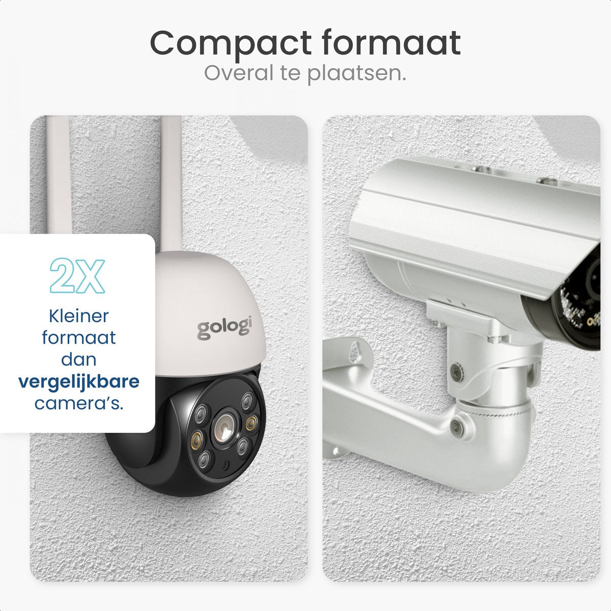 Gologi outdoor camera - 3MP - Met wifi en app