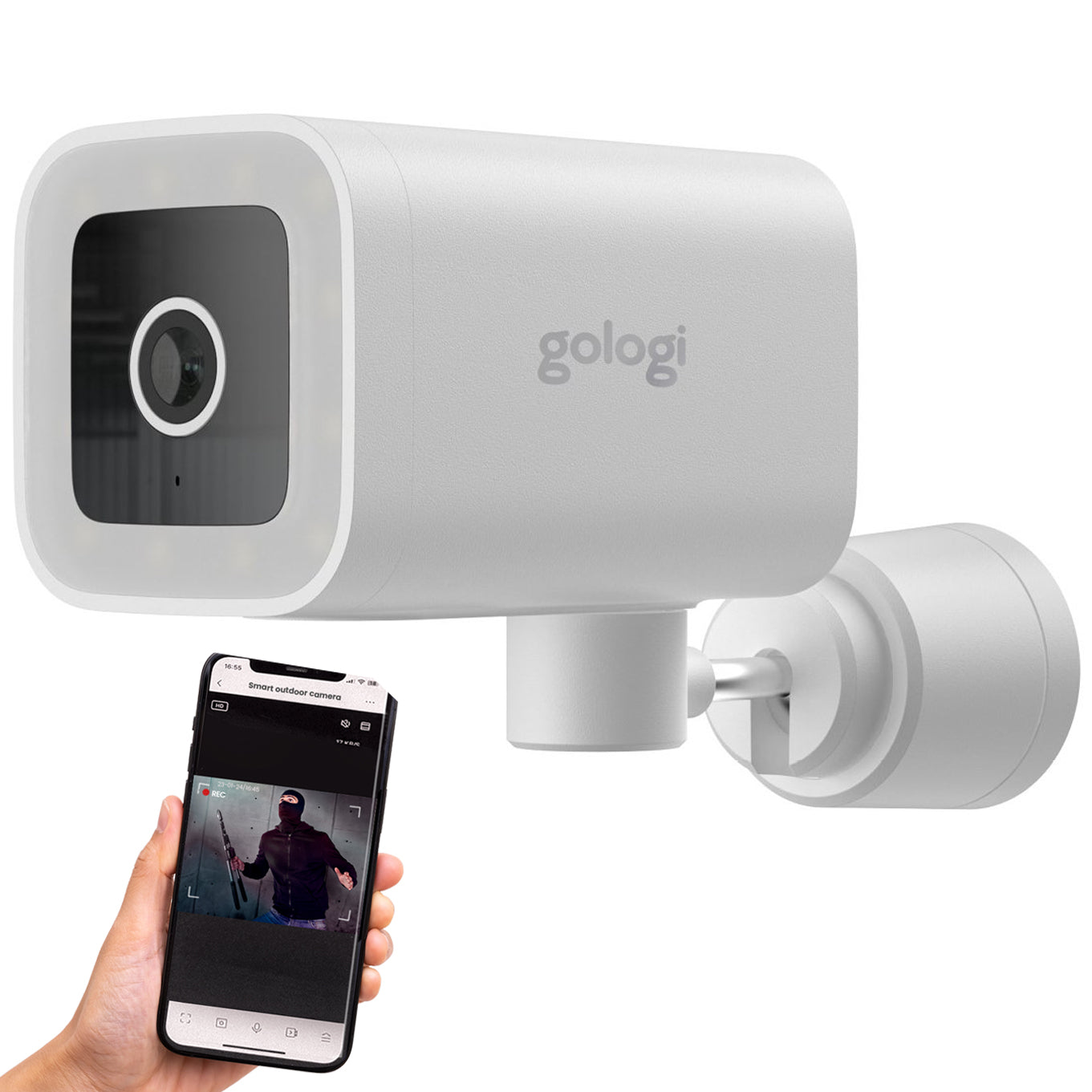 Gologi Premium Outdoorcamera - 4MP - Wit