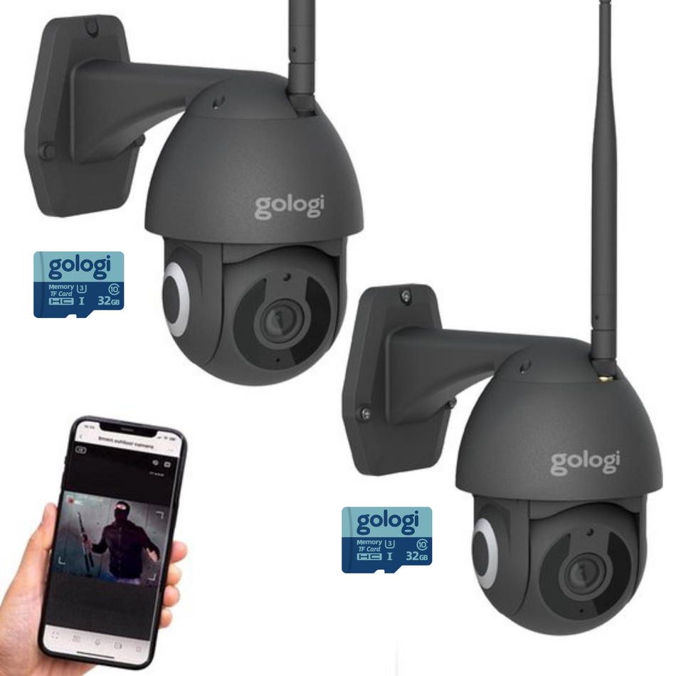 Gologi Superior Outdoorcamera - 3MP - Met wifi en app - Zwart