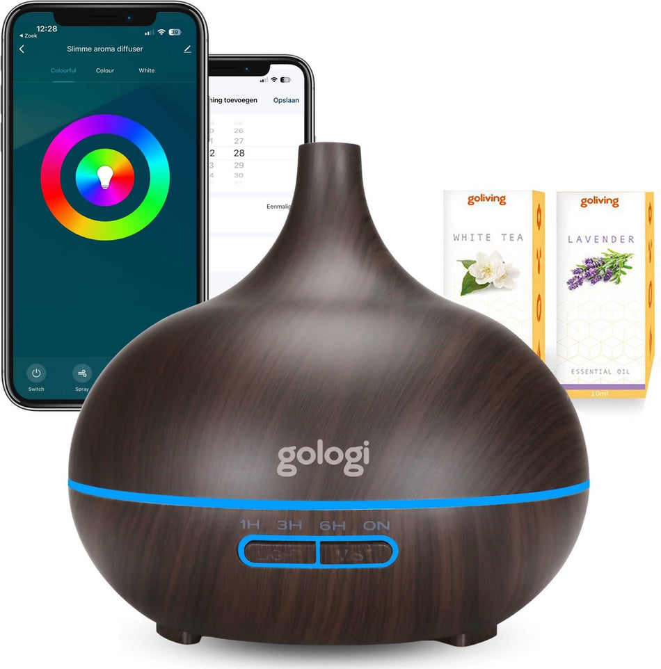 Gologi Slimme Aroma Diffuser - Donkerbruin