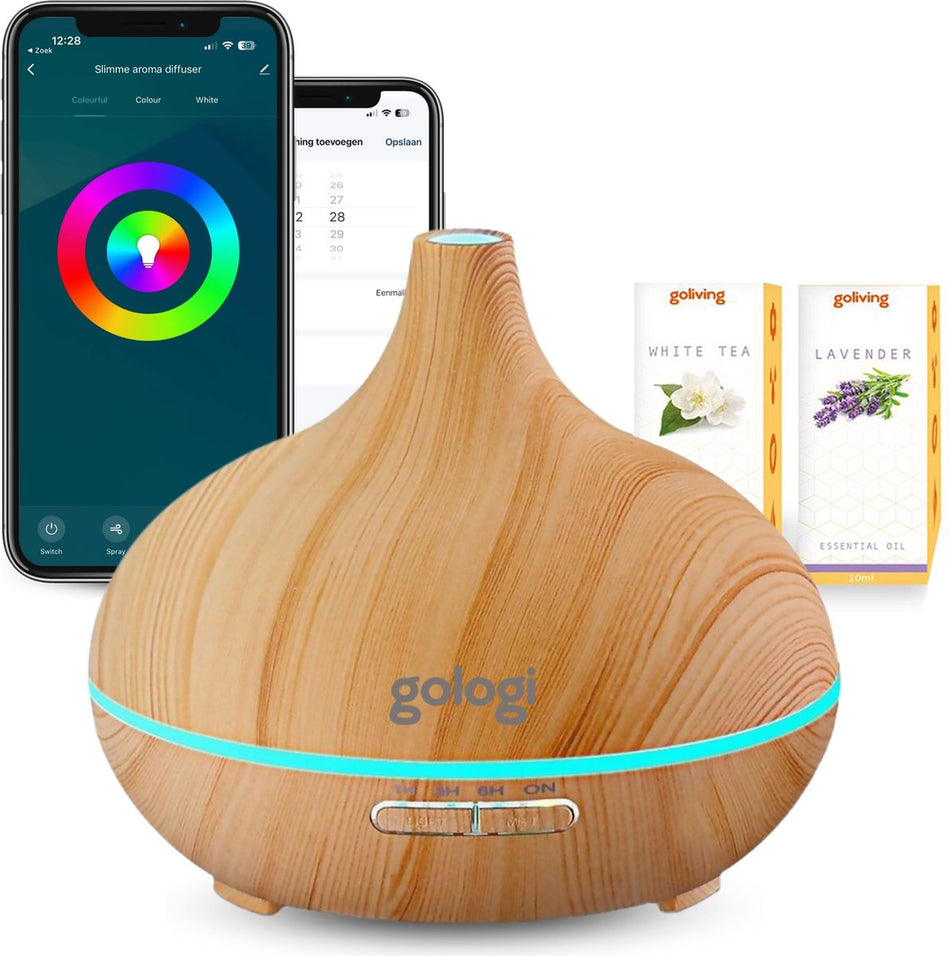 Gologi Slimme Aroma Diffuser - Lichtbruin