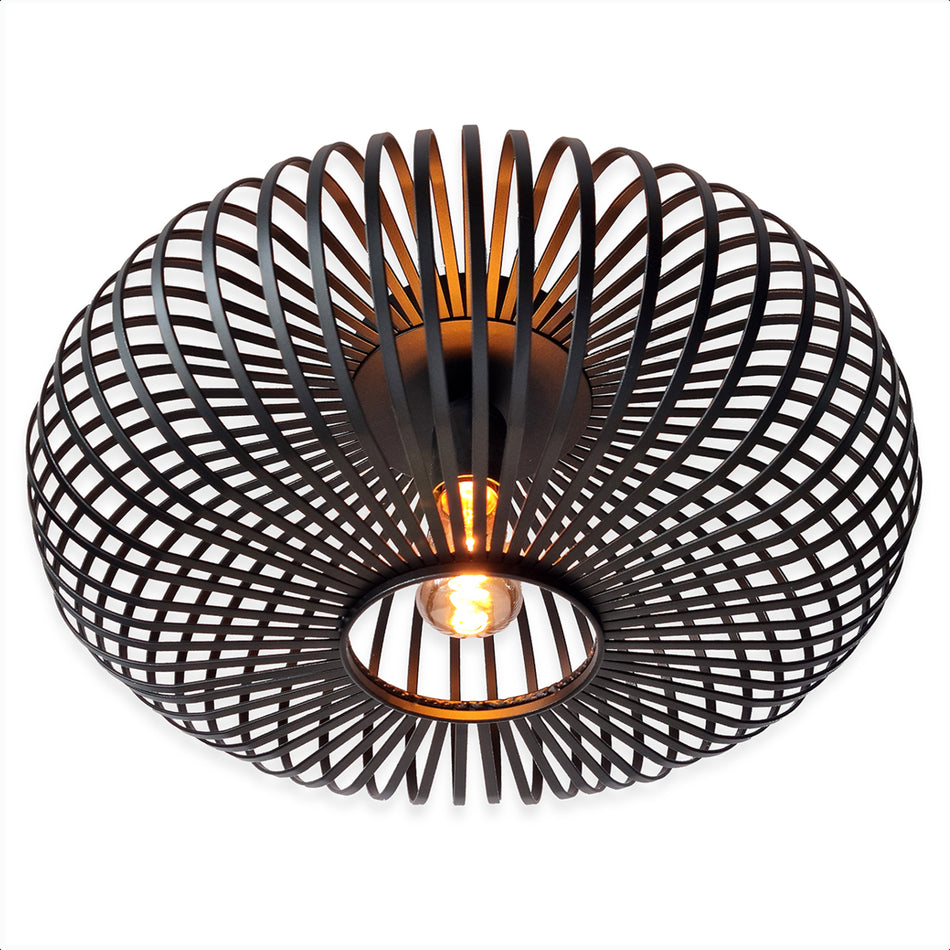 Goliving Plafondlamp Zwart - E27 - Ø 40 cm