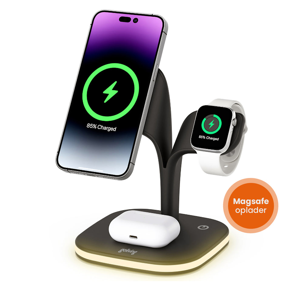 Goliving 5-in-1 Draadloos Qi Oplaadstation