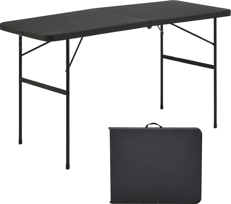 Goliving Inklapbare Tafel -122 x 60 x 74 cm - Zwart