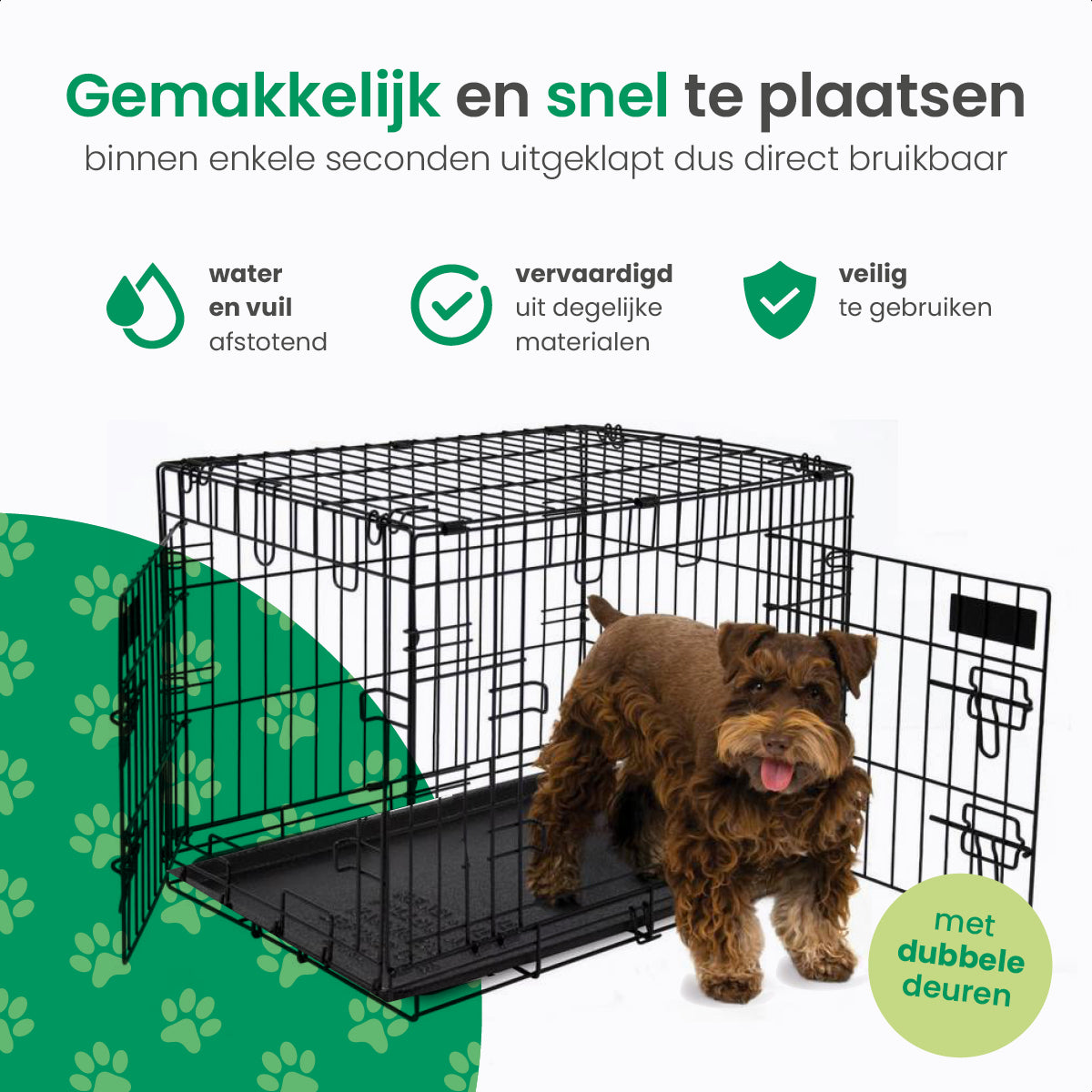 Gopets Hondenbench Opvouwbaar L - 91 x 57 x 64 cm