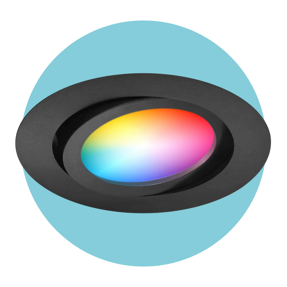 Gologi Slimme Inbouwspot - Gu10 RGB+CCT LED Lamp - Zwart