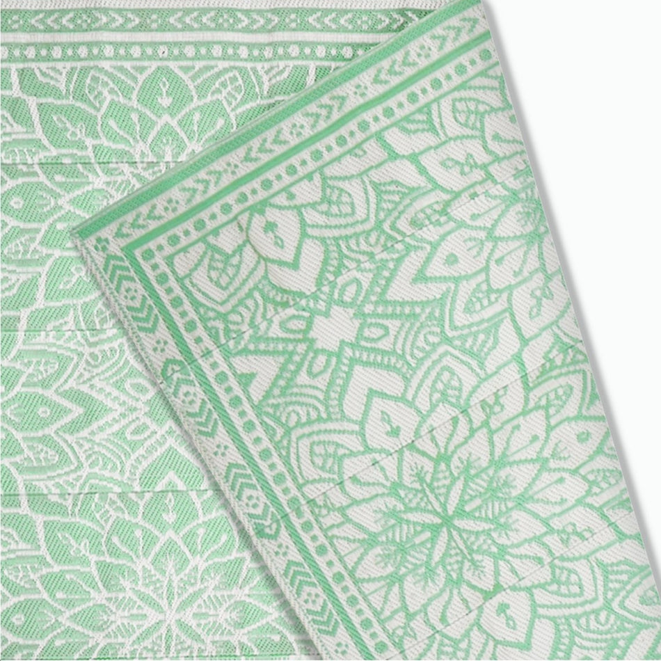 Goliving Buitenkleed Summer Flora - 183x290CM - Groen/Wit