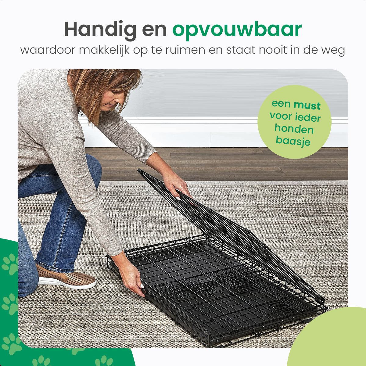 Gopets Hondenbench Opvouwbaar L - 91 x 57 x 64 cm